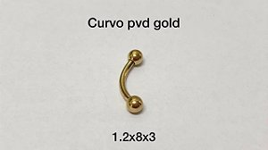 Curvo pvd gold 8mm