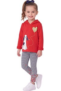 Conjunto Infantil Carter’s em Moletinho com Legging em Malha