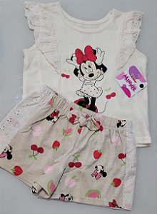 Conjunto jardineira e camiseta Baby Disney