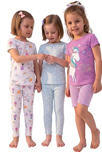 Kit Pijama Infantil Carter’s 6 Peças Unicórnio