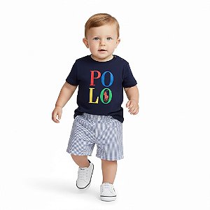 Conjunto Bebê Polo Ralph Lauren Camiseta e Bermuda