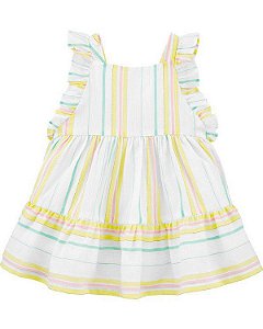 Vestido Oshkosh listras bebe