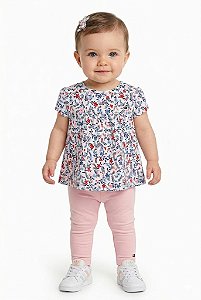 Batinha Bebe Tommy Hilfiger com Estampa Floral