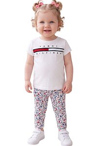 Legging Bebê Tommy Hilfiger Floral