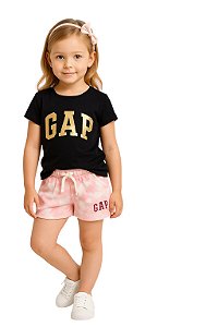 Short moletom logo Gap