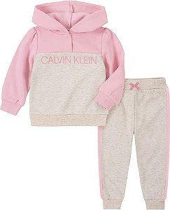 Conjunto em Moletom Baby Calvin Klein