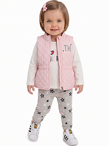 Conjunto Baby 3 Peças Colete Tommy Hilfiger