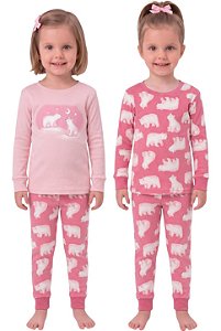 Kit Pijama Infantil Carter’s 3 Peças Ursinhos – Microfleece