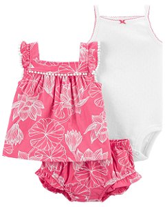 Conjunto Floral De 3 Peças