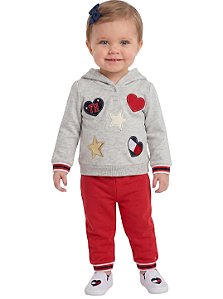Conjunto em Moletom Baby Tommy Hilfiger