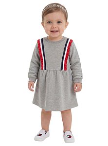 Vestido Baby Moletom Tommy Hilfiger