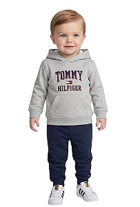 Conjunto Bebê Tommy Hilfiger Moletom com Fleece