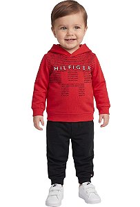 Conjunto Bebê Tommy Hilfiger Moletom com Fleece