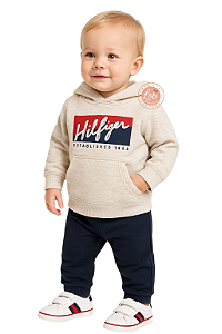 Conjunto em Moletom Baby Tommy Hilfiger