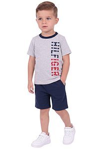 Conjunto Infantil Tommy Hilfiger Camiseta e Bermuda