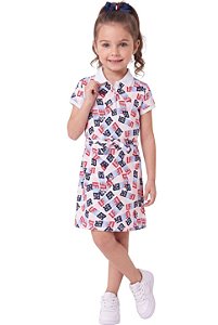 Vestido Kids Gola Polo Tommy Hilfiger