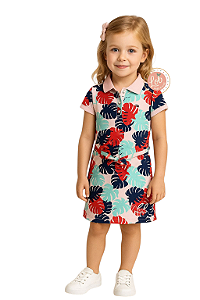 Vestido Kids Gola Polo Tommy Hilfiger