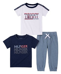 Conjunto Kids 3 peças Tommy Hilfiger