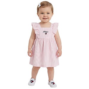 Vestido Infantil Tommy Hilfiger Rosa bebe