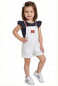 Jardineira e Camiseta Tommy Hilfiger