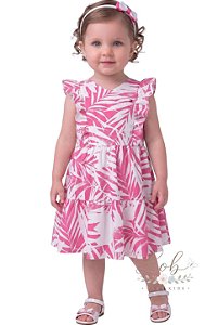 Vestido Bebê Tommy Hilfiger Estampa Tropical