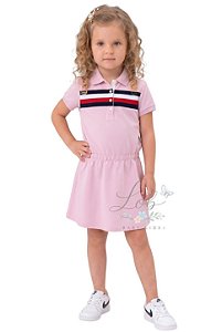 Vestido Infantil Gola Polo Tommy Hilfiger