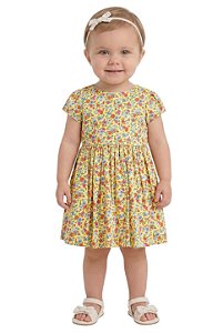 Vestido Bebê Polo Ralph Lauren Floral Algodão