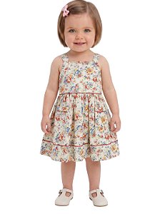 Vestido Bebê Ralph Lauren Floral