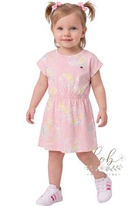 Vestido Bebê Tommy Hilfiger Tie-Dye Rosa