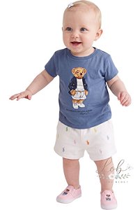 Camiseta Bebê Bear Polo Ralph Lauren