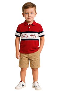 Camisa Gola Polo Kids Tommy Hilfiger