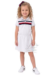 Vestido Infantil Gola Polo Tommy Hilfiger
