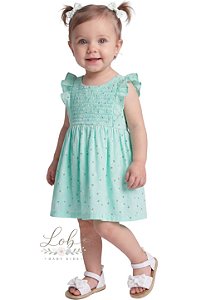 Vestido Bebê Carter’s Floral em Popeline Algodão