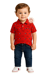 Camisa Gola Polo Bebe Tommy Hilfiger