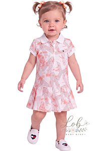 Vestido Baby Gola Polo Tommy Hilfiger