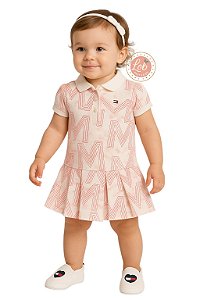 Vestido Baby Gola Polo Tommy Hilfiger
