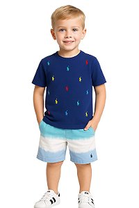 Camiseta – Polo Ralph Lauren Infantil Pony All-Over