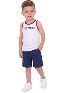 Conjunto Infantil Tommy Hilfiger Regata e Bermuda