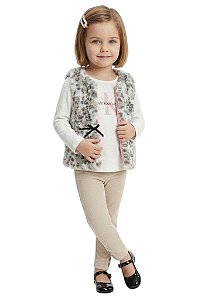 Conjunto Kids 3 Peças Colete Calvin Klein