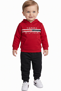 Conjunto em Moletom Baby Tommy Hilfiger