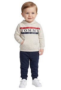 Conjunto Bebê Tommy Hilfiger Moletom com Fleece