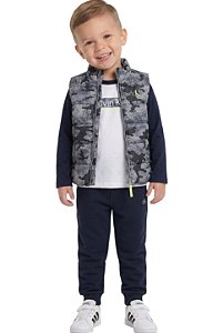 Conjunto Kids 3 Peças Colete Calvin Klein