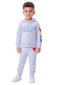 Conjunto Infantil Gap Disney Moletom Azul-Claro