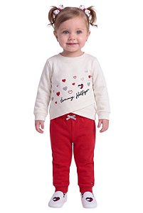 Conjunto em Moletom Baby Tommy Hilfiger