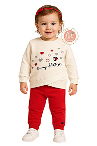 Conjunto em Moletom Baby Tommy Hilfiger