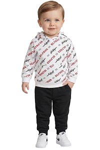 Conjunto Bebê Tommy Hilfiger Moletom com Fleece