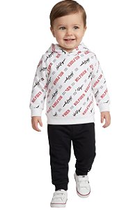 Conjunto Bebê Tommy Hilfiger Moletom com Fleece