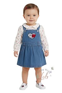 Jardineira e Body Tommy Hilfiger