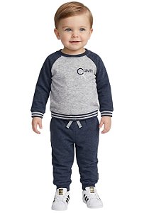 Conjunto em Moletom Baby Calvin Klein