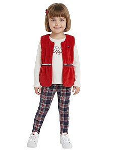 Conjunto Kids 3 Peças Colete Tommy Hilfiger